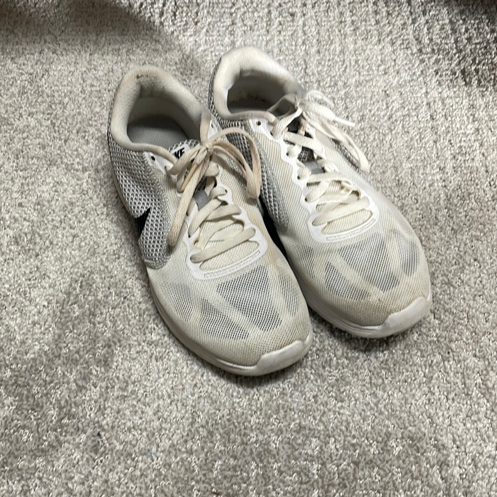 White Nike Revolution 3 Sneakers